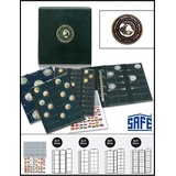 MÜNZALBUM UNIVERSAL WORLDCOINS + 4 HÜLLEN MIX für 134 MÜNZEN SAFE 7346 PREMIUM