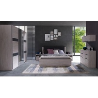 Stylefy Schlafzimmer-Set Sammy, (Komplettset, Set (6-St), 6-teilig, wahlweise mit LED-Beleuchtung, variabel stellbar, Modern Design weiß
