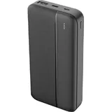 MaxLife MXPB-02 Powerbank PD QC 20W Akkukapazität 20000mAh Externer Akku Ladegerät Schwarz