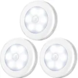 3er-Set LED-Bewegungsmelderleuchten für Schränke, batteriebetrieben (Batterien nicht enthalten), für Kleiderschränke, Regale, Eingangsbereiche,