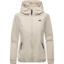 Ragwear wasserdichte und atmungsaktive Damen Übergangsjacke leichte kurze Funktionsjacke mit Kapuze Dizzie Tech YOUMODO Bone025 Gr. M - M