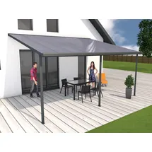 Gutta Terrassenüberdachung Typ F 546 x 406 cm anthrazit