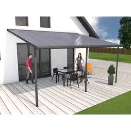Gutta Terrassenüberdachung Typ F 546 x 406 cm anthrazit