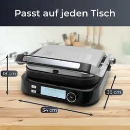 Klamer Kontaktgrill 7 Programme 2100W schwarz