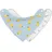 Lässig Baby Lätzchen Halstuch Dreieckstücher Set 2 Stk. Bio-Baumwolle Druckknopf wendbar/Baby Bandana Happy Fruits Lemon