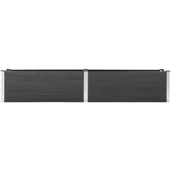 vidaXL Garten-Hochbeet 200x50x54 cm WPC Grau