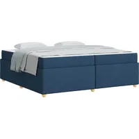VidaXL Bettrahmen mit Matratze Blau 200 x 200 cm