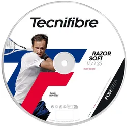 Tecnifibre Tennissaite Razor Soft (Haltbarkeit+Allround) carbongrau 200m Rolle