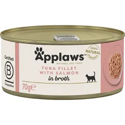 APPLAWS Cat Adult Tuna with Salmon in Broth Thunfisch mit Lachs in Brühe 70g