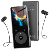 AGPTEK 32 GB MP3-Player mit Bluetooth, M7 1,8 Zoll Musik-Player mit Lautsprecher und FM-Radio, Touch-Tasten, unterstützt bis zu 128 GB, Schwarz