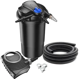 Wiltec SunSun CPA-15000 SET bis 30000l 18W UVC NEO8000 Pumpe Schlauch Teichfilterset