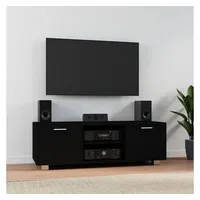 Furnicato TV-Schrank Schwarz 120x40,5x35 cm Holzwerkstoff