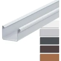 Inefa Dachrinne Kastenrinne 200cm NW 68 Weiß Dachentwässerung