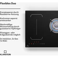 Klarstein MultiChef 5 Wok, Induktions- und Gaskochfeld 5 Kochzonen