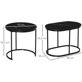 Homcom 2er Set Couchtisch 839-374