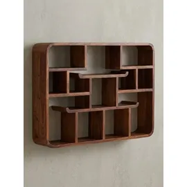 KADIMA DESIGN Wandregal 80 x 12 x 55 cm Braun