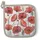 Ambiente Home Ambiente Topflappen Baumwolle 20x20cm mit Mohn Blumen Motiv - Küchenhelfer hitzebeständig Kochzubehör Backzubehör Grillzubehör Topfuntersetzer Weiß Rot