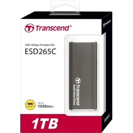 Transcend ESD265C 1 TB USB-C Grau TS1TESD265C