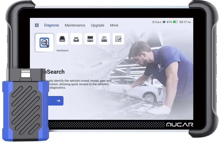 MUCAR 892BT Professioneller OBD2-Diagnosescanner mit lebenslangen kostenlosen Updates, ECU-Codierung, bidirektionaler Steuerung, CAN-FD & DoIP, KI-Diagnose, 8