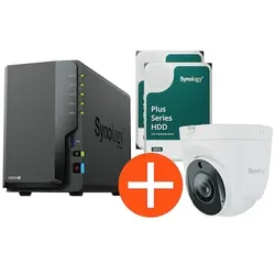 Synology Surveillance Bundle Diskstation DS224+ 2x4TB HDD + TC500 Kamera