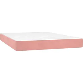 vidaXL Boxspringbett 140 x 200 cm Rosa
