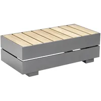 Solpuri Loungesystem Boxx Tisch-Modul XS - 301 - weiß 400 - Teak
