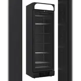 CombiSteel Tiefkühlschrank 1 Glastür Schwarz 382 L