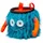 8 B Plus Gustav Chalkbag Blau/Türkis