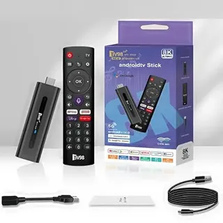 Android 14.0 TV Box,2025 Smart TV Stick Box, Streaming Stick 8K,RAM 2GB ROM 16GB Dual WiFi 2.4G/5.8G 10K HDR HD Smart Streaming Player Box für Fernseher