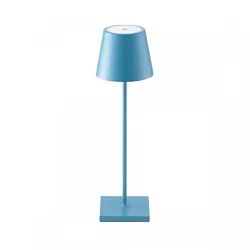 Sigor Akku-Tischleuchte Nuindie USB-C 380mm delphinblau 2,2W FlexMood 2200K/2700K IP54 168/197lm Ra85