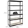 Proregal Schwerlastregal Metall 200x120x40 cm Schwarz 6-Ebenen