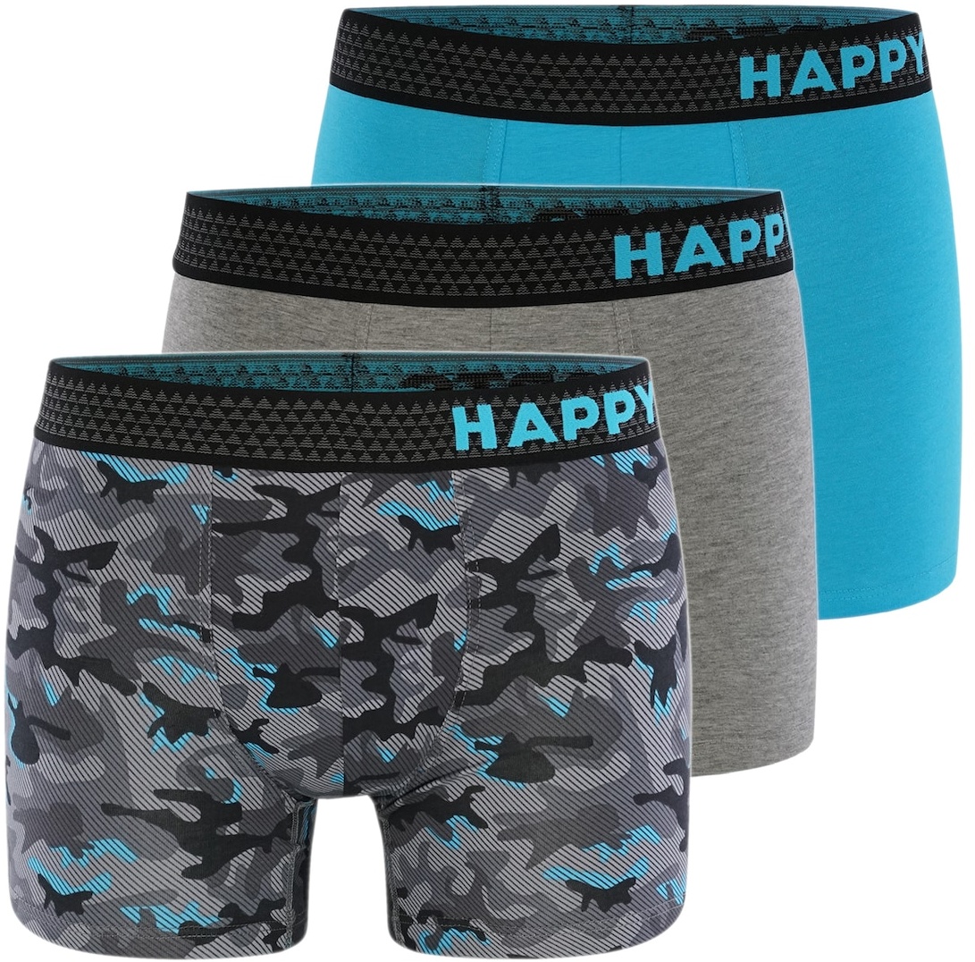 Happy Shorts Herren Retroshorts 3-Pack 3er Pack
