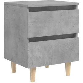 vidaXL Nachtschrank 2 Stk. 40 x 35 x 50 cm Betongrau