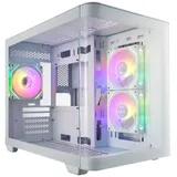 kompatible Ware PC-Gehäuse FSP S380-WA Mini Tower mITX/mATX weiß, Tempered Glass x 2