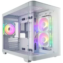 kompatible Ware PC-Gehäuse FSP S380-WA Mini Tower mITX/mATX weiß, Tempered Glass x 2