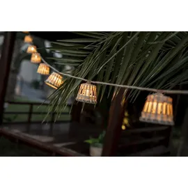 Newgarden Lichterkette Solar 8 m Jute braun