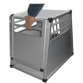 Nobby Aluminium Autotransportbox 65 x 82 x 66 cm Grau/Silber