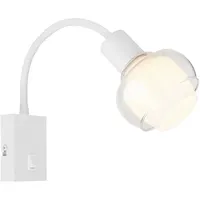 GLOBO Wandleuchte Weiß Metall Ø10,5cm 54309WW