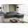 werk2 Ecksofa Cosmo Polyester L-Form 2-Sitzer Dunkelgrau