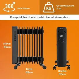 Tronitechnik Ölradiator TT-OR 311 2500 W Schwarz