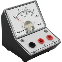Peaktech 205-12 Spannungsmessgerät/Voltmeter Analog/Messgerät mit Spiegelskala 0 - 30 V - 60 V AC