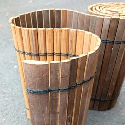 BambusBASIS Sichtschutz aus Bambusleisten Dunkel (Wulung), 500 mm, 2000 mm
