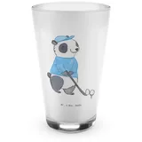 Mr. & Mrs. Panda Glas Panda Golfen - Transparent - Geschenk, Hobby, Latte Macchiato, Golfpl, Premium Glas, Inspirierende Sprüche