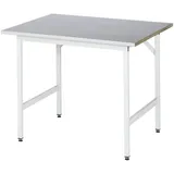 Certeo Arbeitstisch Stahl 1000x800x800-850mm grau