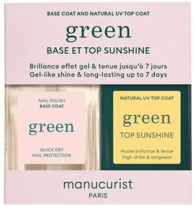 Manucurist Green Gift Set - Base & Top Coat Sunshine  (2 )