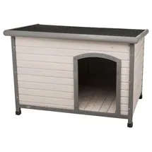 Trixie Hundehütte Classic mit Flachdach, grau