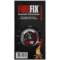 FireFix Rauchrohr-Thermometer 22 x 11,5 cm schwarz