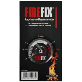 FireFix Rauchrohr-Thermometer 22 x 11,5 cm schwarz