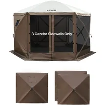 Vevor Seitenwände für Pavillon 1 Stück 1,73 x 1,48 m Braun