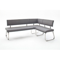 MCA Furniture Arco Eckbank Kunstlederbezug grau
